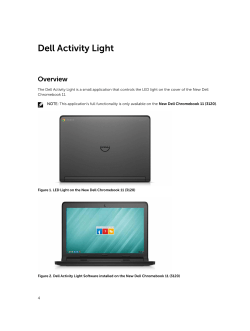Dell Chromebook Activity Light