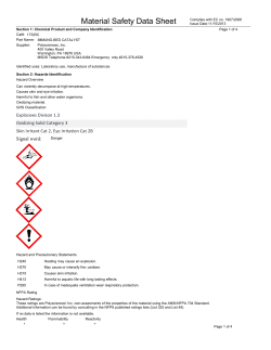 Material Safety Datasheet 17325C (PDF)