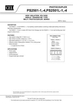 PS2501 opto-coupler, 80-600% 5uS.pdf