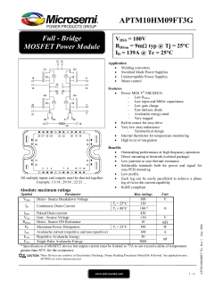 APTM10HM09FT3G, H-bridge, 100V 139A 9mOhm SP3.pdf