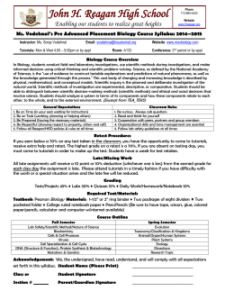 PAP Bio Syllabus
