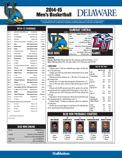 Delaware Game Notes