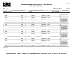 Household Contact Follow-up Report: Other Contacts (PDF)