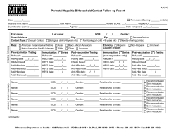 Perinatal Hepatitis B Household Contact Follow-Up Report (PDF)