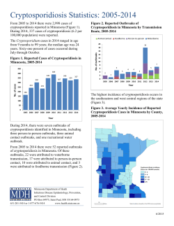 Cryptosporidiosis Statistics: 2005-2014 (PDF)
