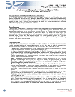 AP syllabus