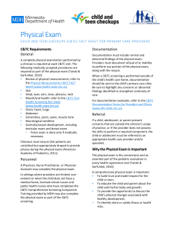 Physical Examination (PDF), Revised 7/2015