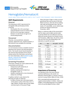 Hematocrit or Hemoglobin (PDF), Revised 7/2015