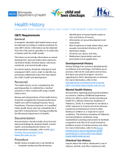 Health History (PDF), Revised 11/2015