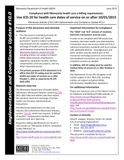 Implementation and Compliance Update 10.0 (PDF)