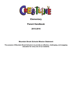 CES Parent Handbook 2015-16