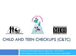 Child and Teen Checkups (C TC) presentation (PDF)