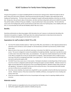 NCAST guidance for supervisors who oversee NCAST implementation (PDF)