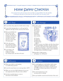 Home Safety Checklist - English (PDF)