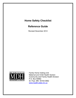 Home Safety Checklist Reference Guide (PDF)