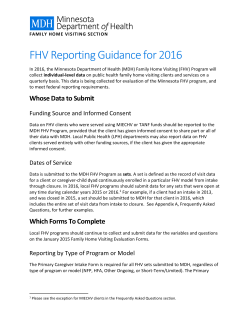 FHV Reporting Guidance 2016 FINAL (PDF)