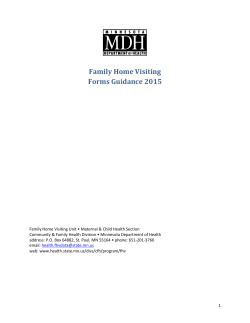 FHV Forms Guidance 2015 (PDF)