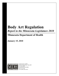 Body Art Regulation (PDF: 766KB/13 pages)