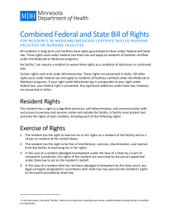Combined Federal State Resident Bill of Rights (PDF)