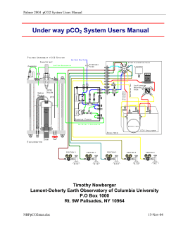 R/V Nathaniel B. Palmer pCO2 Operating Manual