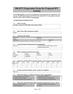 Submitted proposal June 2005