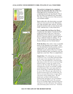 SECRETS IN HUDSON SEDIMENTS