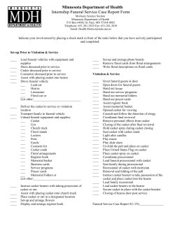 Internship Funeral Service Case Report Form (PDF)