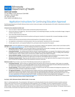 Application for Continuing Education Approval (Word)