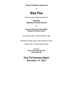 Blue Plus Triennial Compliance Assessment 2014 (PDF: 228KB/25 pages)