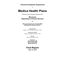 Medica Health Plans TCA 2015 (PDF: 209KB/30 pages)