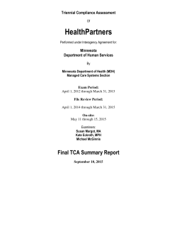 HealthPartners TCA 2015 (PDF: 209KB/29 pages)