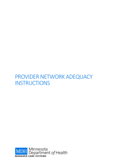 Provider Network Adequacy Instructions (PDF)
