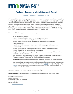 Temporary Event Application (PDF: 148KB/3 pages)