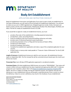 Body Art Establishment Application (PDF: 135KB/3 pages)