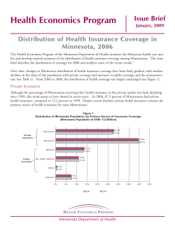 Distribution of Health Insurance Coverage in Minnesota, 2006 (PDF)