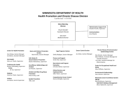 Health Promotion and Chronic Disease Division (HPCD)