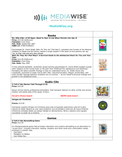 MediaWise Resources (pdf/209kb 2 pgs)