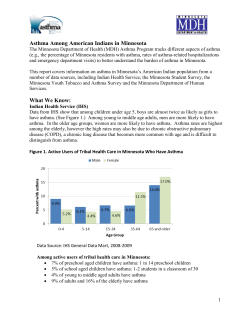 Asthma Among American Indians in Minnesota