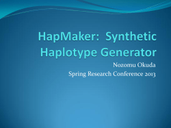 HapMaker: Synthetic Haplotype Generator