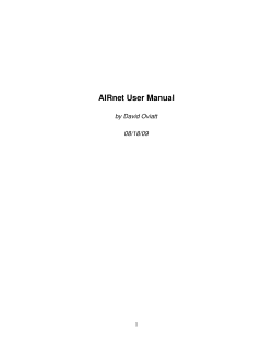 AIRnet User Manual (pdf)