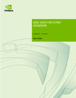 GRID vGPU for Citrix XenServer User Guide