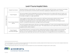 Level 4 Trauma Hospital Designation Criteria (PDF)