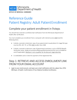 Adult Patient Enrollment (PDF)