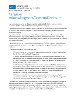 Caregiver Acknowledgment/Consent/Disclosure (PDF)