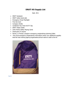 DRAT! Kit Supply List (PDF: 205KB/1 page)