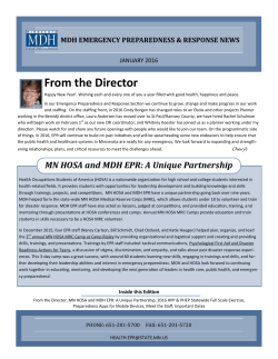 January 2016 Emergency Preparedness Response News (PDF: 576 KB/2 pages)