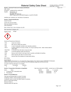 Material Safety Datasheet 02834 (PDF)