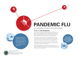 Pandemic Flu - A Planning Guide for Educators