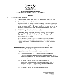 MINUTES&nbsp;February 26, 2013