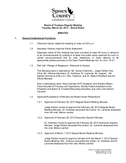 MINUTES March 26, 2013